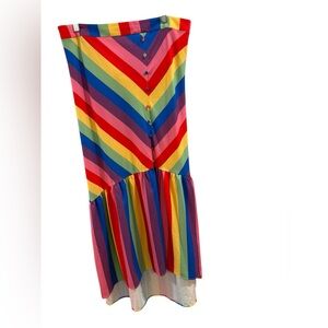 NEW Eloquii Rainbow Mermaid Tail Maxi Skirt ~ Size 28 ~ Pride Collection